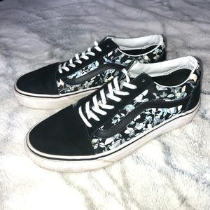 Blue & White Old Skool Vans